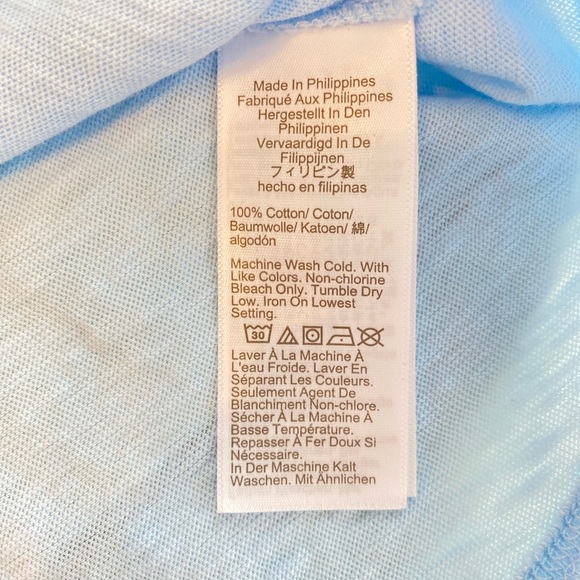 Cotton Light Blue Tank Top - Picture 2 of 7